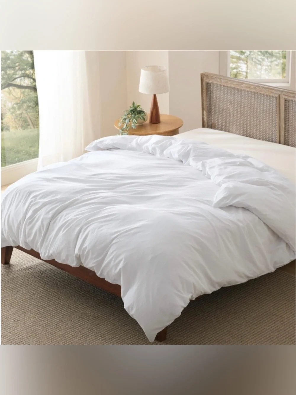 KING SIZE Duvet Cover 100% Premium Polyester - WHITE